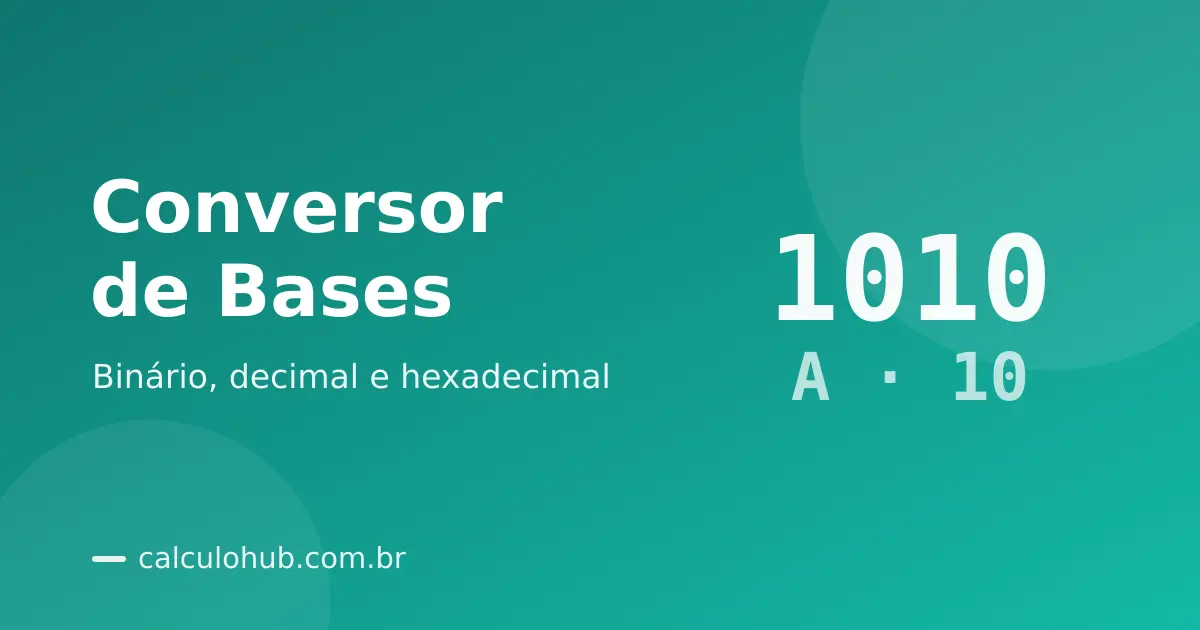 Conversor de Bases: Binário, Decimal, Octal e Hexadecimal