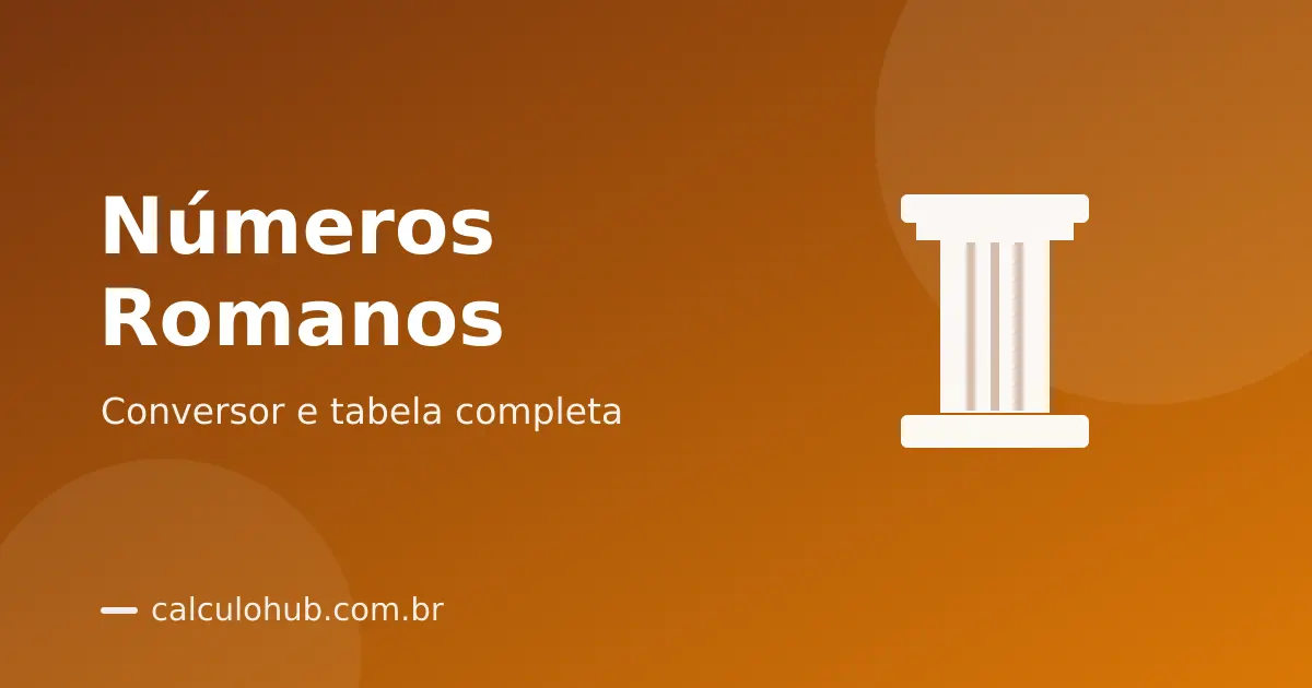 Números Romanos: Tabela, Regras e Conversor