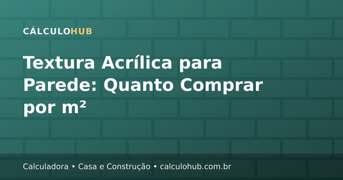 Textura Acrílica para Parede: Quanto Comprar por m²